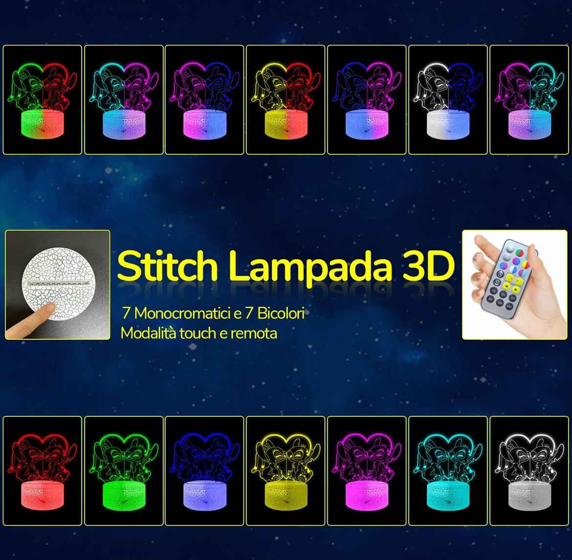 Lampada Stitch n°2