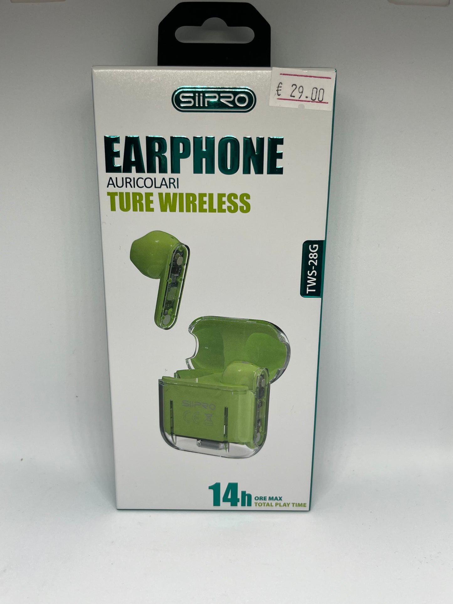 Cuffie auricolari wireless verdi