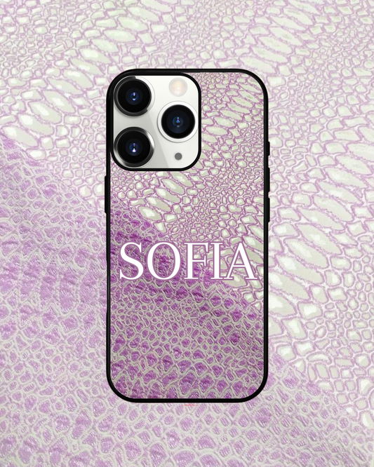 Star Cover Animalier pitonata rosa personalizzabile