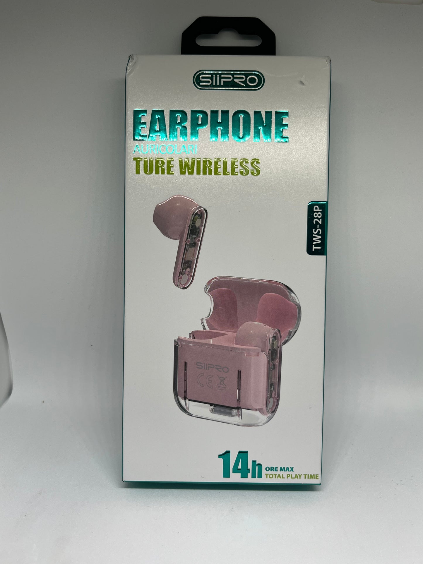 Cuffie auricolari wireless rosa