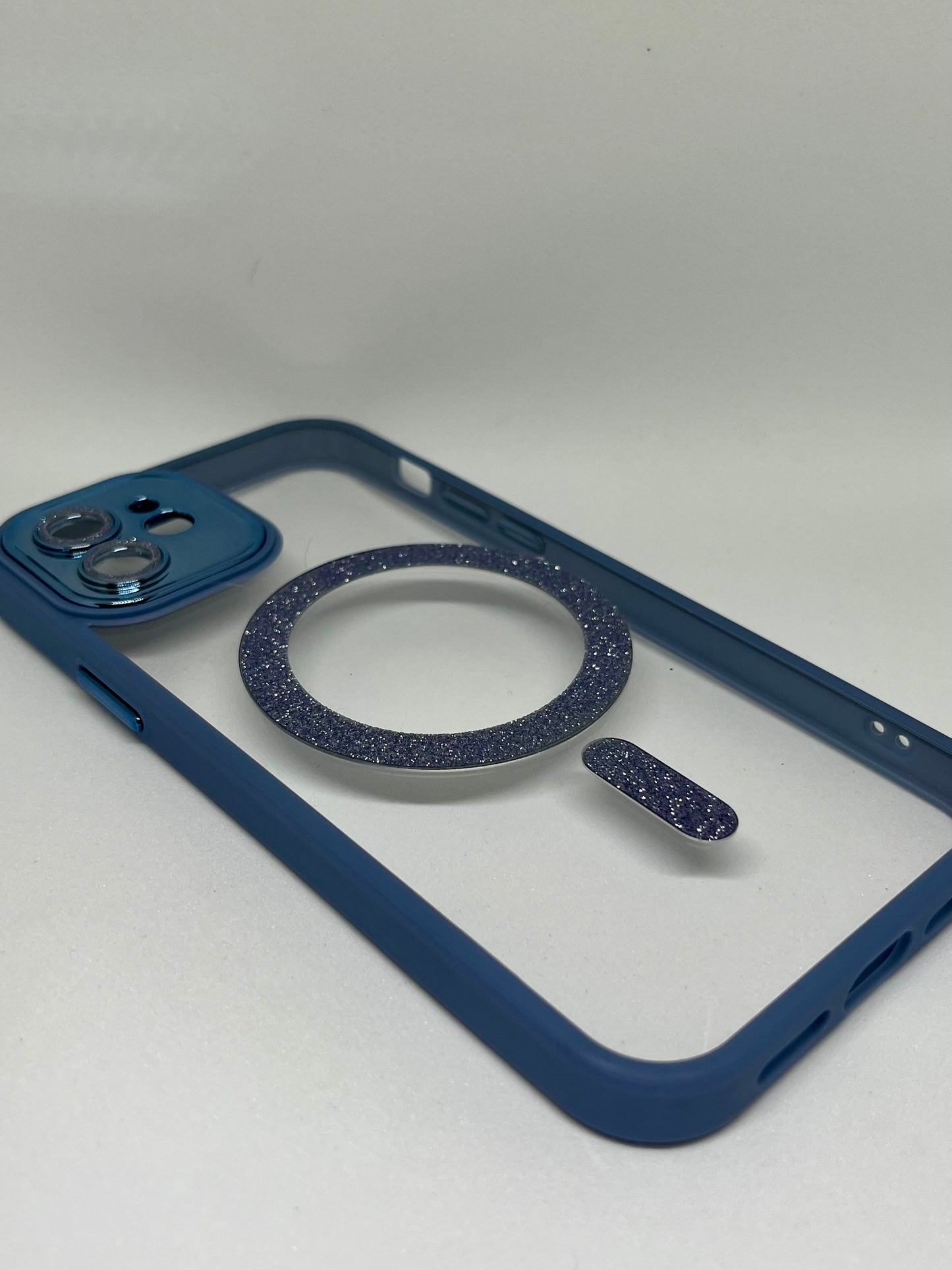 Cover Sparkly Magsafe azzurra