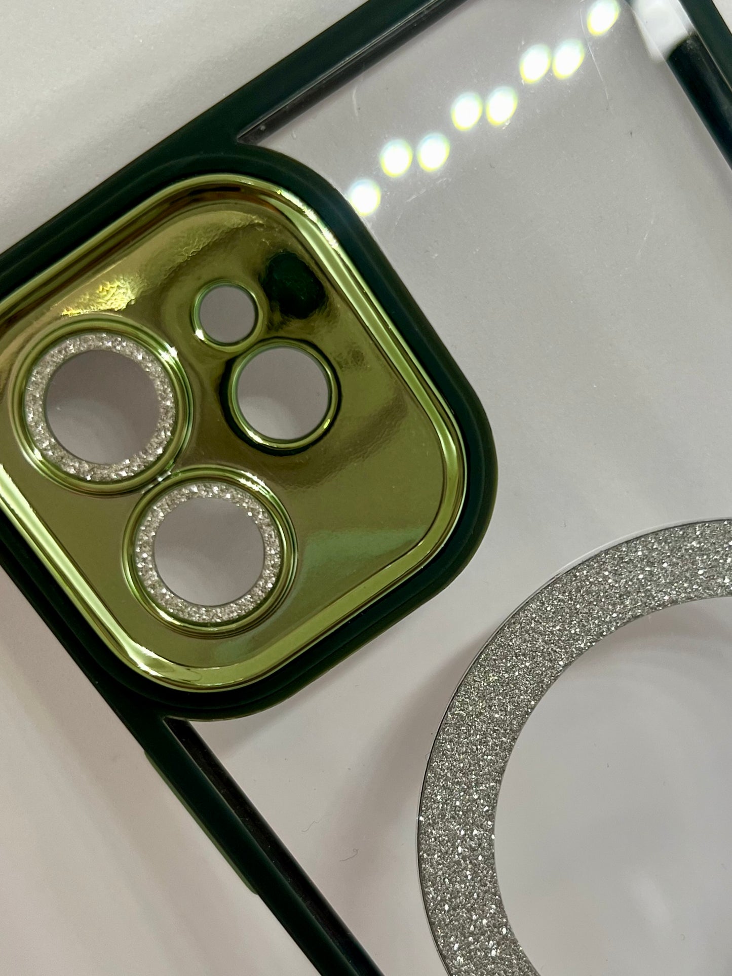 Cover Sparkly Magsafe verde