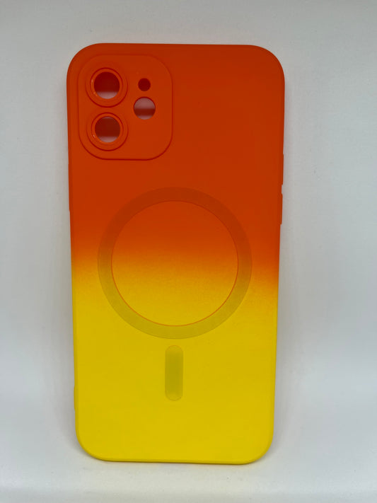 Cover bicolor arancio e giallo