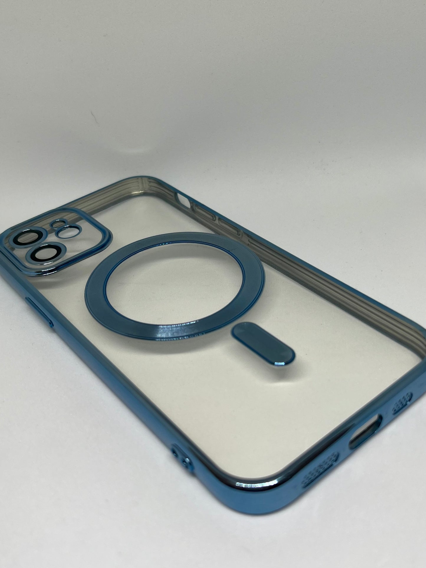 Cover Magsafe cromata azzurra