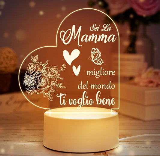 Lampada con dedica MAMMA